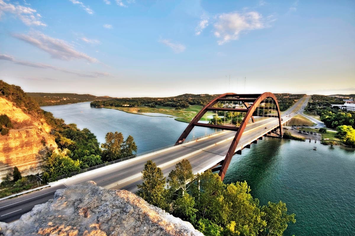 Pennybacker Bridge over Lake Austin